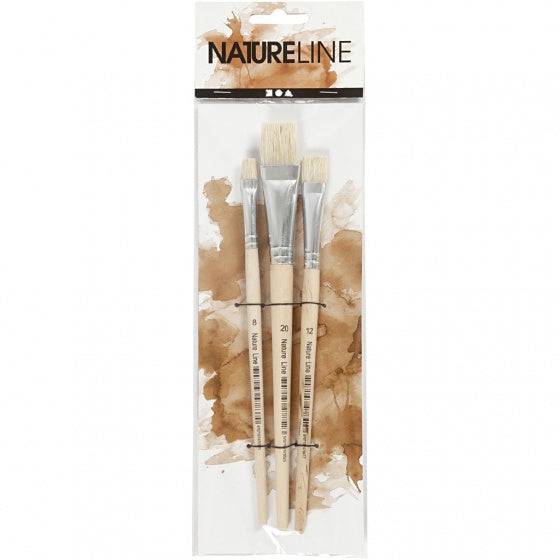 Nature Line Kwasten 8/12/20 Plat, 3st.