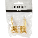 Poppenbril 50 mm goud 10 stuks