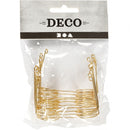 Poppenbril 60 mm goud 10 stuks