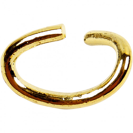 ring, ovaal 0,7 x 2,5 x 4 mm goud 50 stuks