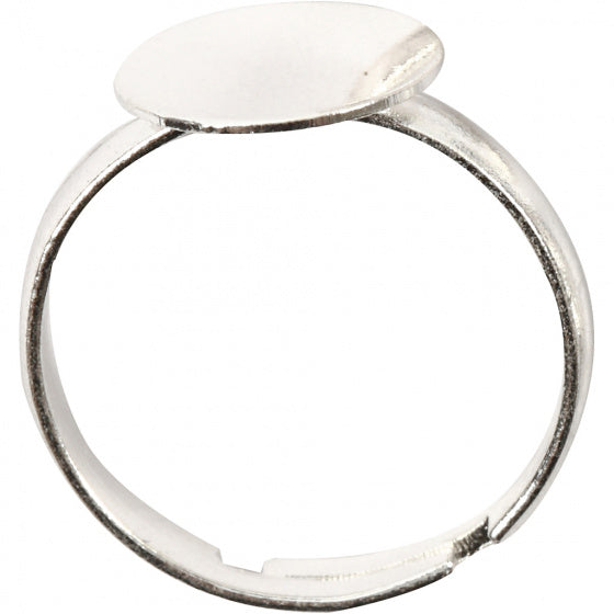 ring voor de vinger verzilverd 3 stuks