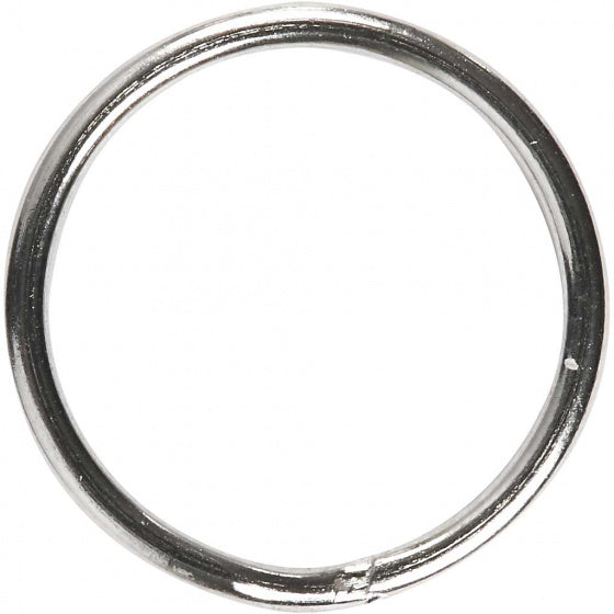 ringen 15 mm 10 stuks zilver