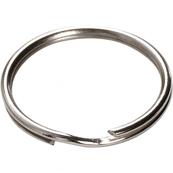 ringen 20 mm 8 stuks zilver