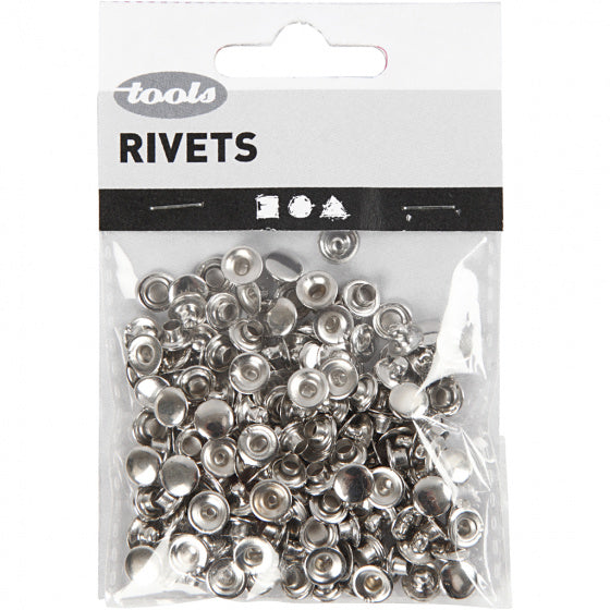 rivets 7 mm zilver 50 stuks