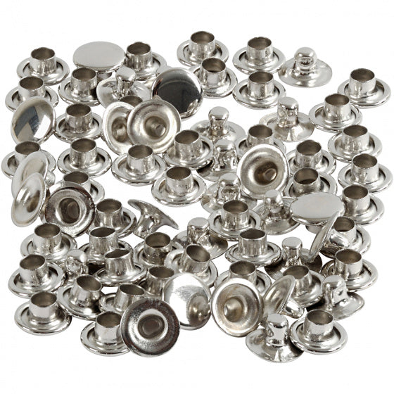 rivets 7 mm zilver 50 stuks