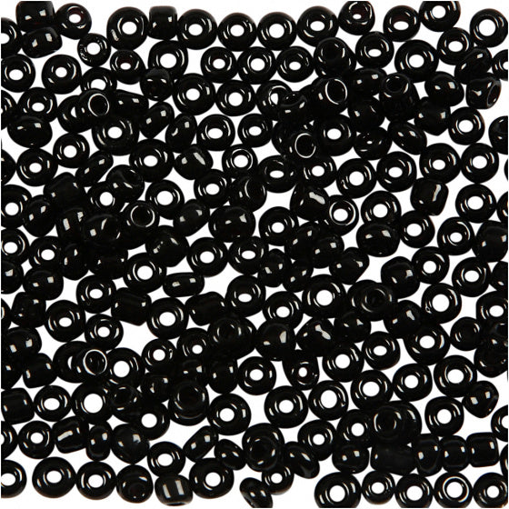 Rocailles donker zwart 25 gram