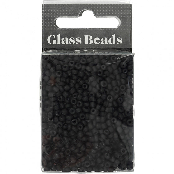 Rocailles matzwart 3 mm 25gr