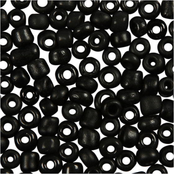 Rocailles matzwart 3 mm 25gr