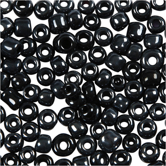 Rocailles metallic zwart 3 mm 25gr