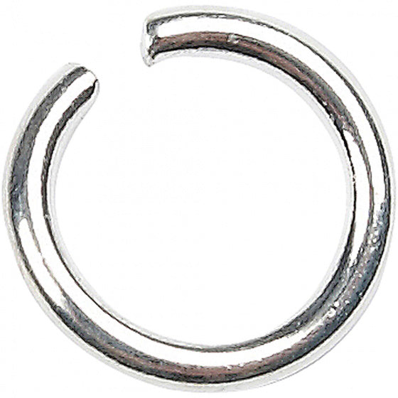 ronde ring 1 x 5 x 7 zilver 400 stuks