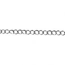 schakelketting Jasseron 2 m zilver 3 mm ovaal