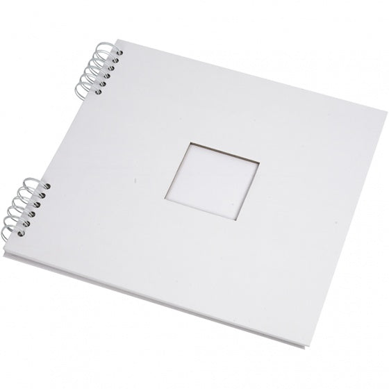 scrapbook spiraal gebonden 30,5 x 30,5 cm wit