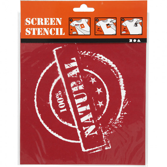 screen stencil 100% natural 20 x 22 cm
