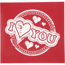 screen stencil I love you 20 x 22 cm