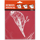 screen stencil vogel 20 x 22 cm