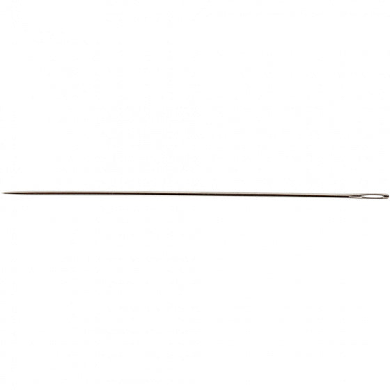 set van 25 borduurnaalden 6,5x0,2 cm metaal