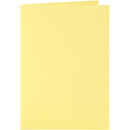set van 6 blanco kaarten en enveloppen 10,5x15 cm geel