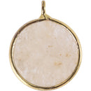 sieradenhanger 1,5 cm rond beige jadesteen