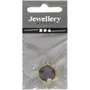 sieradenhanger 1,5 cm rond grijze jadesteen