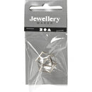 sieradenhanger 15 mm rond goud/transparant