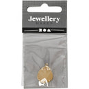 sieradenhanger 15 x 18 cm rond beige