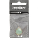 sieradenhanger 15 x 18 cm rond lichtgroen
