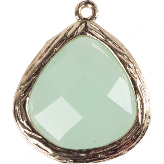 sieradenhanger 15 x 18 cm rond lichtgroen