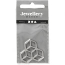 sieradenhanger 30 mm rond zilver