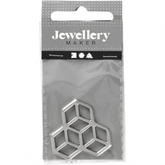 sieradenhanger 30 mm rond zilver