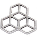 sieradenhanger 30 mm rond zilver