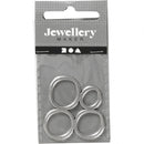 sieradenhanger 40 mm rond zilver