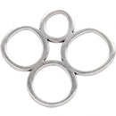 sieradenhanger 40 mm rond zilver
