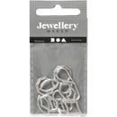 sieradenhangers 16 x 13 mm 12 stuks zilver