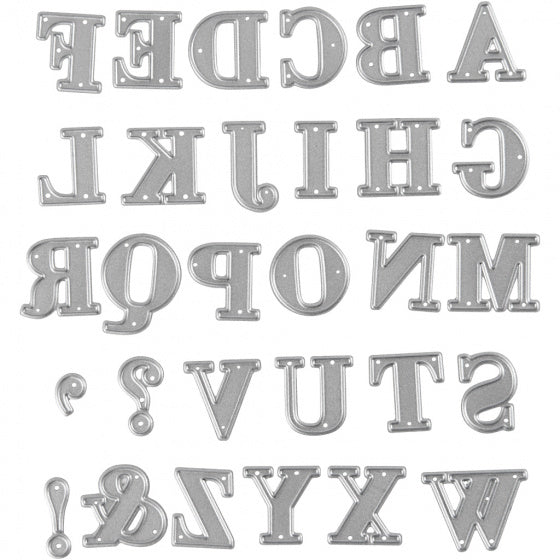 snijmal albabet 2x1,5-2,5 cm