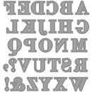snijmal albabet 2x1,5-2,5 cm