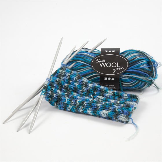Sokkengaren Blauw/Turquoise, 200cm