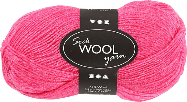 sokkengaren L: 200m roze 50gr