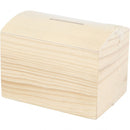 spaarpot hout unisex 10 x 8 x 7 cm