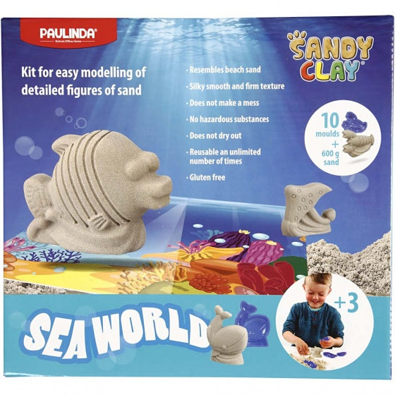 speelzand Seaworld 600 gram met 10 vormpjes
