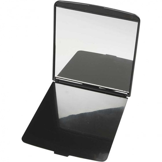 spiegel zwart 18x16 cm