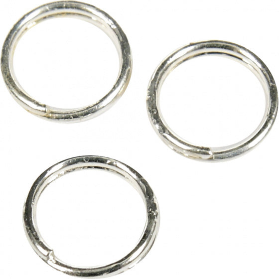 splitring 5 x 4 mm zilver 30 stuks