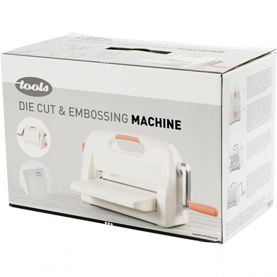 stans- en embossingmachine A4 41 cm wit/oranje