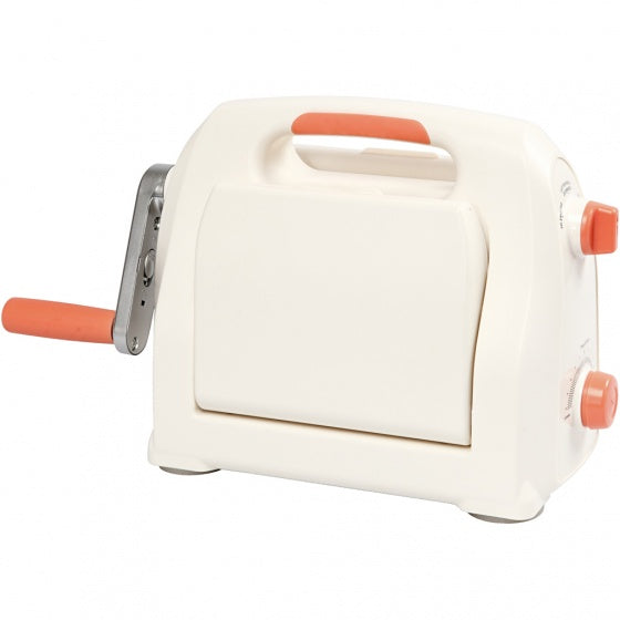 stans- en embossingmachine A5 35 cm wit/oranje