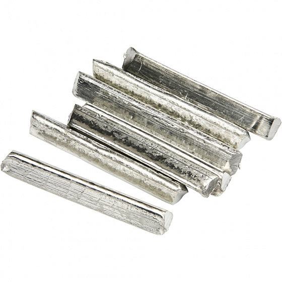 staven 150 gram tin zilver 7 stuks loodvrij-tin