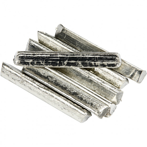 staven 150 gram tin zilver 7 stuks loodvrij-tin