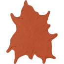 stempel Kerstster rubber 14 x 11 cm bruin per stuk
