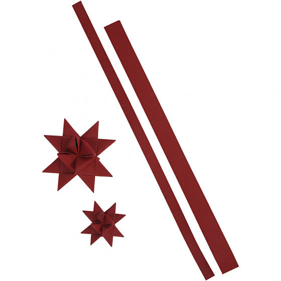 sterstroken faux leather 44-78 cm rood 24-delig