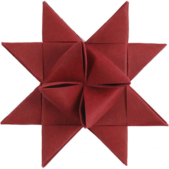 sterstroken faux leather 44-78 cm rood 24-delig