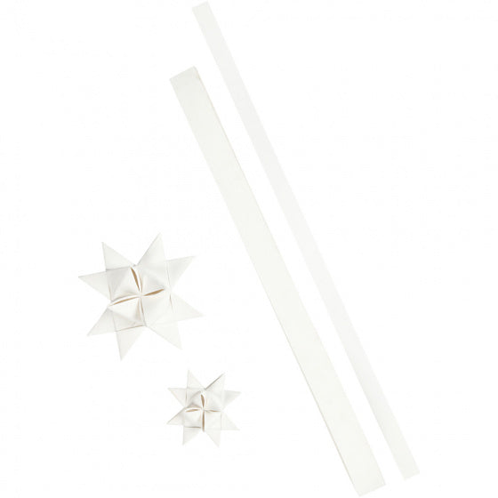 sterstroken faux leather 44-78 cm wit 24-delig