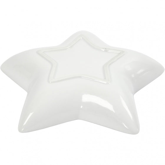 stervormige schaal 20 cm wit